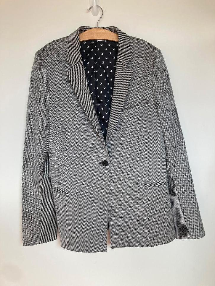 Paul Smith blazer wol visgraat patroon zwart wit 42, Kleding | Dames, Jasjes, Kostuums en Pakken, Zo goed als nieuw, Jasje, Maat 42/44 (L)