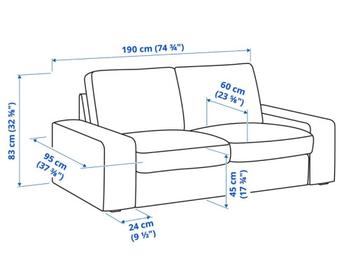 KIVIK 2-seat sofa Grey - afbeelding 2