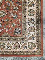 Handgemaakt oosters wol Keshan tapijt floral pink 247x345cm, 200 cm of meer, 200 cm of meer, Perzisch vintage oosters HYPE, Rechthoekig
