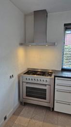 Solitaire Fornuis met Afzuigkap - RVS, Gebruikt, Overige kleuren, Overige typen, Ophalen of Verzenden