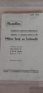 Mobilisatie 1940 " Militair straf -en tuchtrecht, Ophalen of Verzenden, Nederland, Boek of Tijdschrift