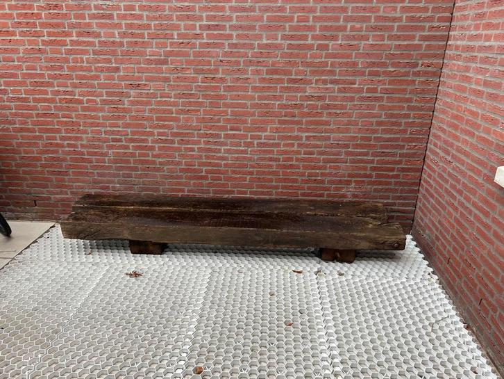 Oude spoorbielzen – robuust / zwaar – 263 cm – buitengebruik, Doe-het-zelf en Verbouw, Hout en Planken, Zo goed als nieuw, Ophalen