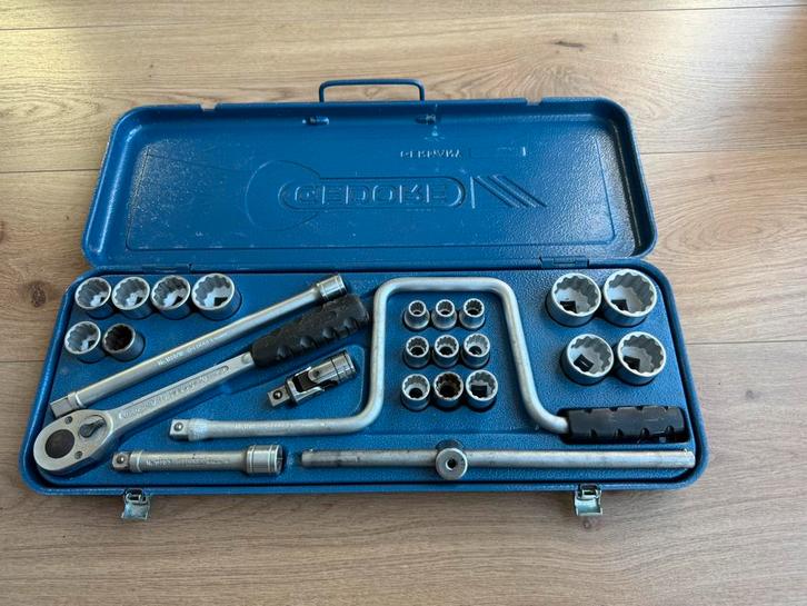 Grote Gedore 1/2” doppenset IZGST, Doe-het-zelf en Verbouw, Gereedschap | Handgereedschap, Ophalen of Verzenden