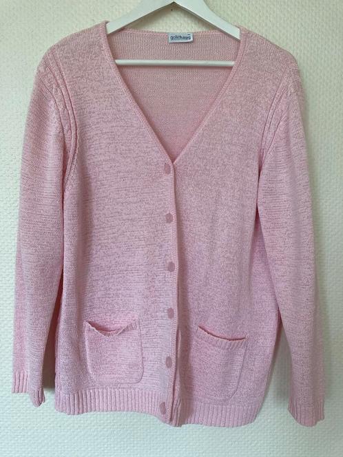 GOLLEHAUG Roze Vest Maat 46, Kleding | Dames, Truien en Vesten, Zo goed als nieuw, Maat 46/48 (XL) of groter, Roze, Verzenden