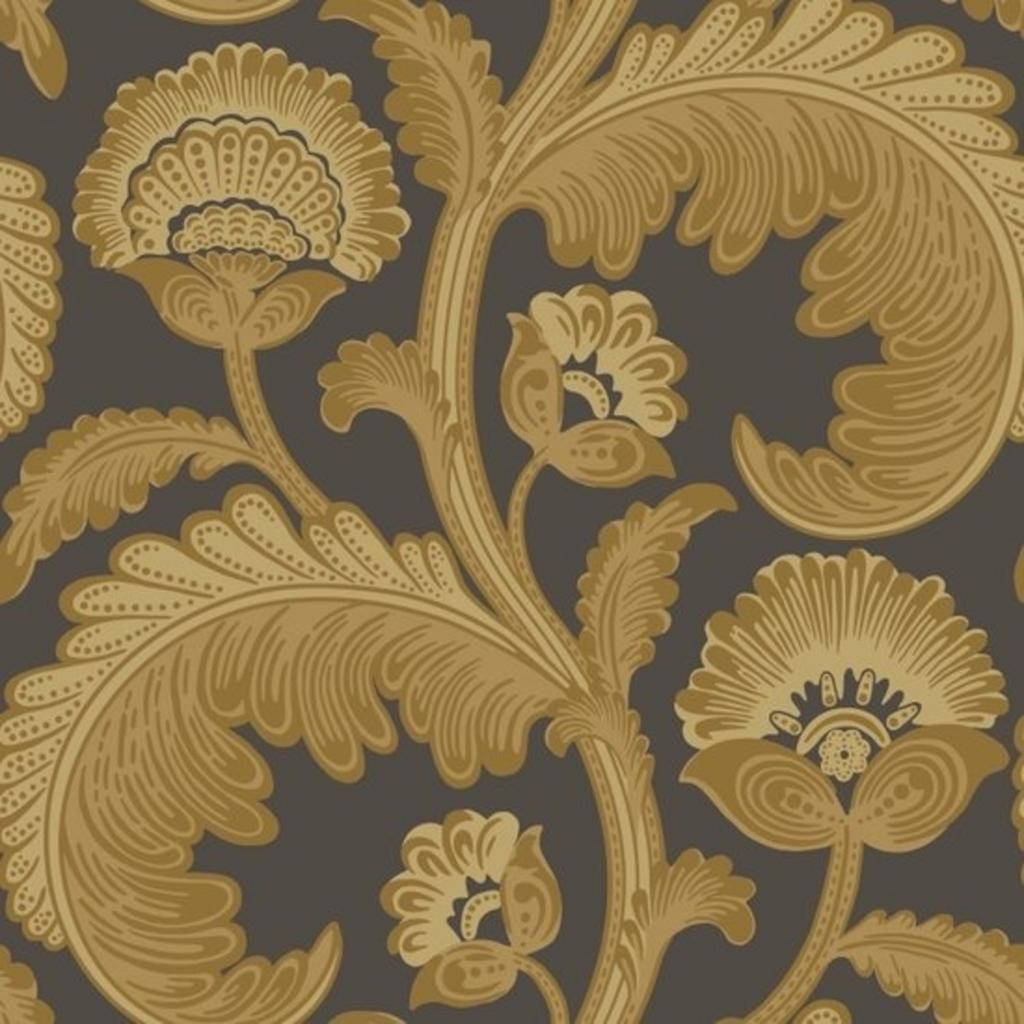 !Nieuw 1x Cole & Son Fanfare Flock behang - Nieuw in rol, Ophalen of Verzenden, Minder dan 10 m², Geel