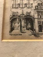Tekening Nijmegen (ets/litho/gravure?), Ophalen of Verzenden