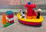 Duplo 10591 (compleet) - Brandweerboot, Ophalen of Verzenden, Gebruikt, Complete set, Duplo