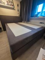 Boxspring 160x200, Huis en Inrichting, Ophalen, Bruin, Gebruikt, Tweepersoons