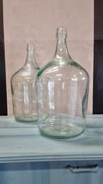 Antieke glazen Franse flessen geen stukjes af van 5 L €7,50, Ophalen of Verzenden, Zo goed als nieuw