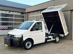 Volkswagen Transporter 2.0 TDI L1H1 Pick up Kipper open laad, Auto's, Euro 5, Stof, Gebruikt, Zwart
