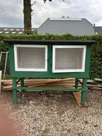 2 delig konijnenhok op Poten, Dieren en Toebehoren, Knaagdieren en Konijnen | Hokken en Kooien, Ophalen of Verzenden, Gebruikt