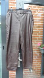 Leatherlook broek maat 42, Bruin, Maat 42/44 (L), Ophalen of Verzenden, Zo goed als nieuw