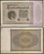 Berlijn Berlin 100000 Mark 1923 Reichsbanknote c-59 jdu  Voo, Ophalen of Verzenden, Duitsland, Los biljet