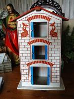 Oud houten vintage pakhuis 35 x 15 cm hoogte 57 cm, Ophalen of Verzenden, Gebruikt, Overige typen