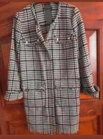 Zwartwit scheerwollen jurkje/jas van Blacky Dress 36-38, Kleding | Dames, Jurken, Maat 38/40 (M), Blacky Dress, Verzenden, Zwart