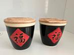 Twee Chinese Potten met Deksel, Antiek en Kunst, Ophalen of Verzenden