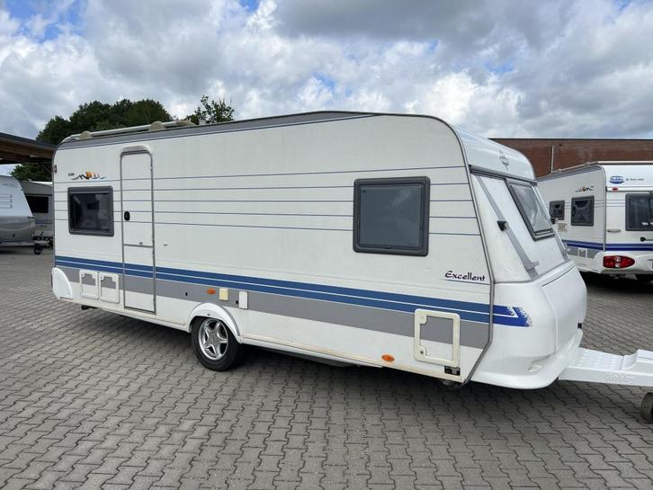 Hobby Excellent Easy 540 UFE bj 2001 met voortent en luifel, Caravans en Kamperen, Caravans, Bedrijf, tot en met 4, 1000 - 1250 kg