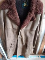 Suède Driekwart Jas - Maat L, Kleding | Heren, Maat 52/54 (L), Beige, Ophalen of Verzenden, Gedragen
