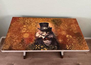 Steampunk langharige kat bureau beschikbaar voor biedingen