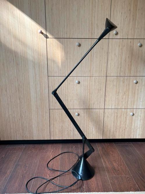 Bureaulamp tafellamp Lumina Zelig design A. Monici zwart, Huis en Inrichting, Lampen | Tafellampen, Gebruikt, 75 cm of meer, Metaal