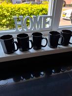 5 zwarte mokken, Huis en Inrichting, Keuken | Servies, Ophalen, Nieuw, Overige stijlen, Kop(pen) en/of Schotel(s)
