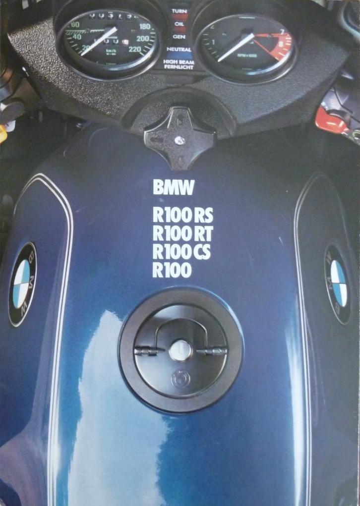 Folder BMW R100RS/ R100RT/ R100CS/ R100 02/1982, Motoren, Handleidingen en Instructieboekjes, BMW, Verzenden