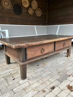 Boerentafel, Huis en Inrichting, Ophalen, Gebruikt, 100 tot 150 cm, Eikenhout