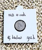 Nederland, heel mooie 10 cents zilver, 1912b, Kon.Wilhelmina, Verzenden, Zilver, 10 cent, Koningin Wilhelmina