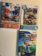 Wii Mario Games - Super Mario Galaxy 2, Tennis,Olympic games, Gebruikt, Eén computer, Ophalen of Verzenden, Platform
