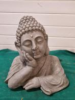 boeddha hoofd beeld grijs, Ophalen of Verzenden