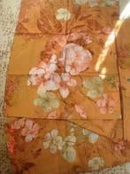 Prachtig dekbedovertrek 2 persoons cognac bloem, Bruin, Dekbedovertrek, Tweepersoons, Ophalen of Verzenden