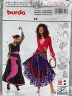 Burda 2514 Carmen Zigeunerin Patroon Compleet, Hobby en Vrije tijd, Kledingpatronen, Vrouw, Overige typen, Gebruikt, Burda