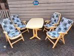 Compleet tuinset verstelbare stoelen, Ophalen, Zo goed als nieuw