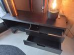 Tv meubel Leonardo zwart, Huis en Inrichting, Kasten | Televisiemeubels, Nieuw, Minder dan 100 cm, 25 tot 50 cm, Glas