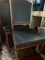3 Klassieke Gestoffeerde Eetkamerstoelen, Antiek en Kunst, Ophalen