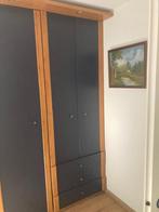 Ikea linnenkast, tweedeurs, eiken/blauw, Huis en Inrichting, Kasten | Kledingkasten, Ophalen, Eiken/blauw, Gebruikt, 200 cm of meer
