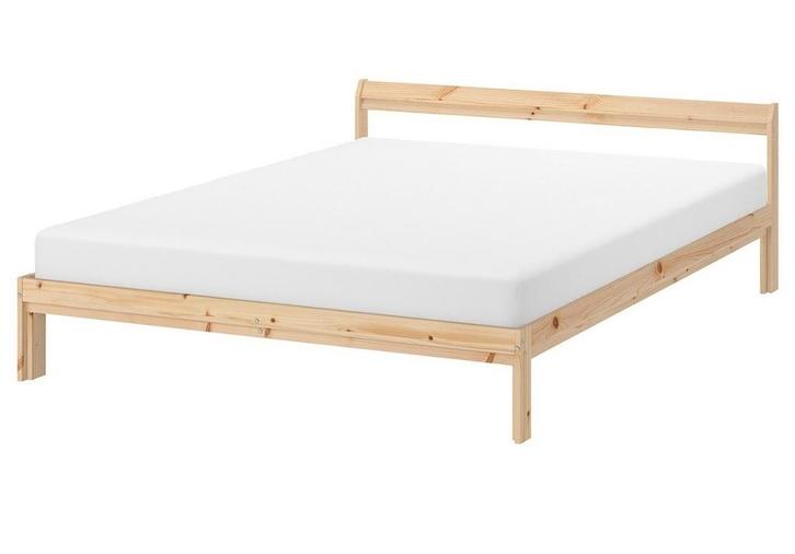 Bedframe Ikea Neiden 140x200, Huis en Inrichting, Slaapkamer | Bedden, Tweepersoons, 140 cm, Hout, Wit, Ophalen