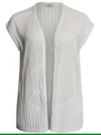 NIEUW pracht roomwit vest merk Ciso maat 56/58/60, Kleding | Dames, Verzenden, Wit, Trui of Vest, Nieuw