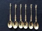 6 Verzilverde Apostel Lepeltjes, Antiek en Kunst, Antiek | Bestek, Verzenden