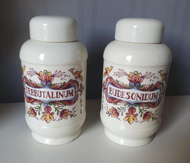 Apothekerspotten Zenith Gouda vintage, Antiek en Kunst, Antiek | Keramiek en Aardewerk, Verzenden