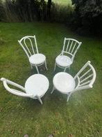Thonet eetkamer stoeltjes, Huis en Inrichting, Ophalen, Gebruikt, Wit, Vier