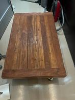 Teak houten tafel, Ophalen, 50 tot 100 cm, Zo goed als nieuw, Minder dan 50 cm