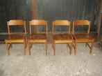 houten stoelen 4 stevige, Gebruikt, Ophalen
