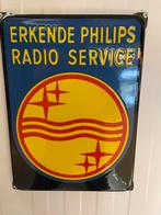Philips emaille bord, Verzamelen, Merken en Reclamevoorwerpen, Ophalen, Zo goed als nieuw, Reclamebord