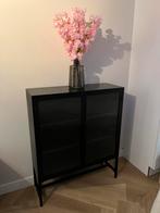 Zwarte dressoir kast, Huis en Inrichting, Kasten | Dressoirs, Ophalen, Zo goed als nieuw, 25 tot 50 cm