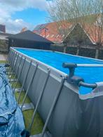 Intex Zwembad 732x366 met toebehoren en warmtepomp, Ophalen, 80 tot 120 cm, 300 cm of meer, Zo goed als nieuw