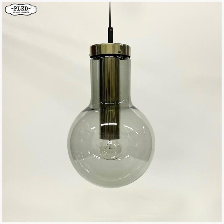 'Maxi Bulb' hanglampen van RAAK Amsterdam (2 stuks), Huis en Inrichting, Lampen | Hanglampen, Gebruikt, Minder dan 50 cm, Glas