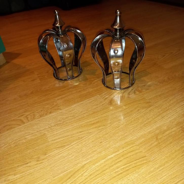metalen kroon, Huis en Inrichting, Woonaccessoires | Overige, Zo goed als nieuw, Ophalen of Verzenden
