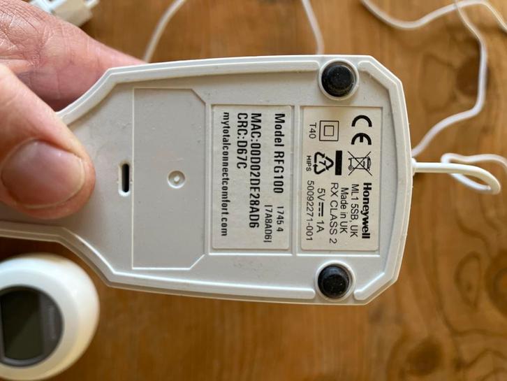 Honeywell Round Draadloos Evohome Thermostaat, Doe-het-zelf en Verbouw, Thermostaten, Gebruikt, Slimme thermostaat, Ophalen of Verzenden