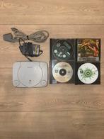 PS one (PS1 Slim) + 4 games, Spelcomputers en Games, Spelcomputers | Sony PlayStation 1, Ophalen of Verzenden, Zo goed als nieuw